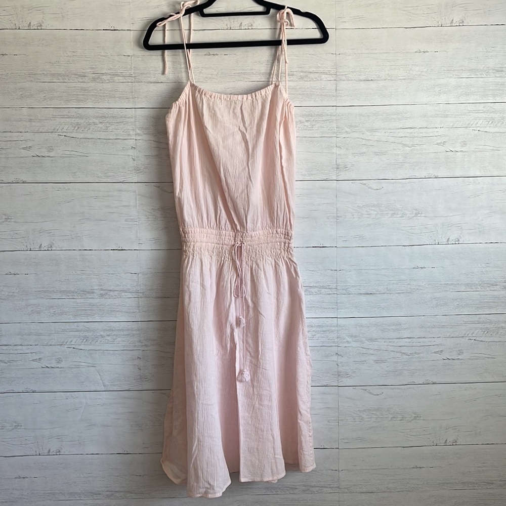 J Crew Boho Drawstring Oversized Mid Dress l SIZE S